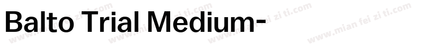 Balto Trial Medium字体转换